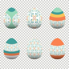 Colorful egg design In celebration of Easter Day. Vector illustration Eps10