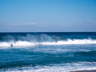 south korea in the east sea waves
