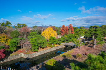 Fototapeta na wymiar 京都　二条城　本丸庭園の紅葉