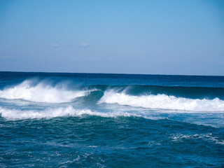south korea in the east sea waves