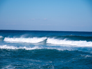 south korea in the east sea waves