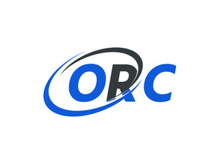 ORC letter creative modern elegant swoosh logo design