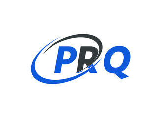 Obraz premium PRQ letter creative modern elegant swoosh logo design