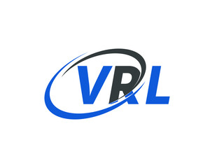 VRL letter creative modern elegant swoosh logo design