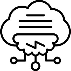 Computing Cloud Icon 