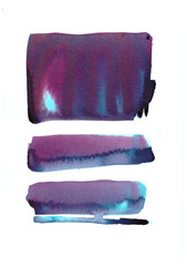 Aquarelle mauve