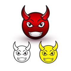 Angry monster illustration