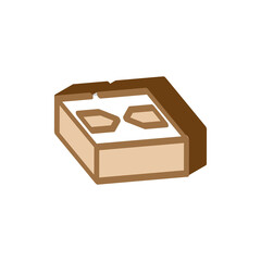 stylish facing brick isometric icon vector. stylish facing brick sign. isolated symbol illustration