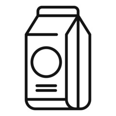 Dog food pack icon outline vector. Animal pet