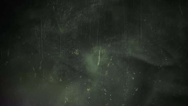 Fly particles and smoke on black grunge texture, abstract cinematic, business and corporate style background