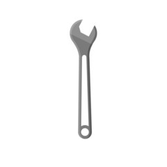 Expanding key on white backdrop. Simple vector illustration of expanding key isolated.