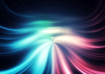 カラフルな光の波の抽象的な背景