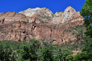 Zion park, Utah, USA - july 10  2016 : National Park