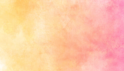 Abstract watercolor background, orange and yellow watercolor background, colorful stylist light watercolor texture background with space and for making fabric pattern, web design, card and cover.