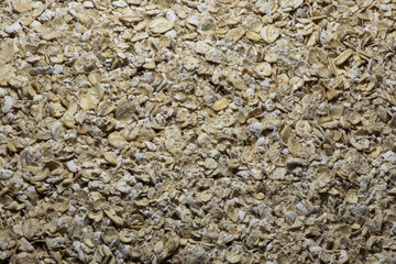 Oatmeal Breakfast Cereal Closeup View for Background