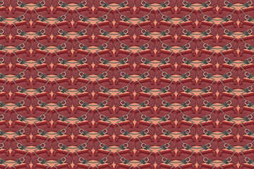 Abstract patterned background composed of small wallets with keys