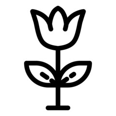 Plant Flower Agriculture Flat Icon Isolated On White Background