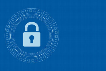 Cyber security technology concept , Shield With Keyhole icon with world map background , personal data , vector illustration.	