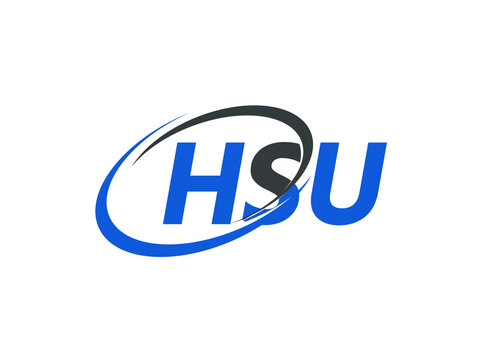 HSB letter creative modern elegant swoosh logo design