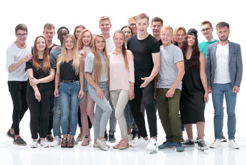 Obraz premium diverse multinational group of young business people