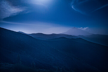 Teide hidden behind the haze