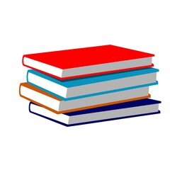 books stacks vector design