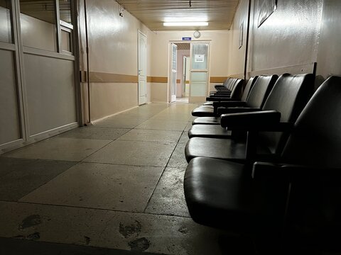 waiting room in the old hospital