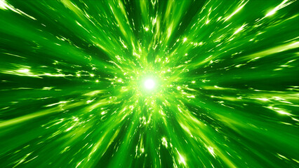 Green electrical energy power burst effect