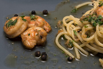 shrimps peppercorns alio olio shrimp noodles