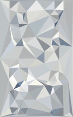 silver coloured cubist style triangular mosaic