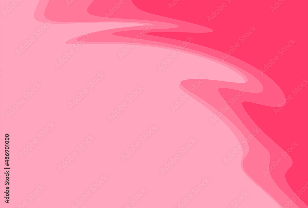 Poster simple background with pink gradient waving lines pattern and some copy space area