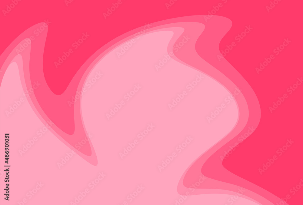 Poster simple background with pink gradient waving lines pattern and some copy space area