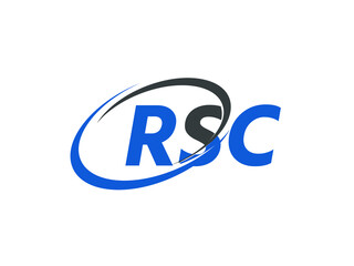 RSC letter creative modern elegant swoosh logo design