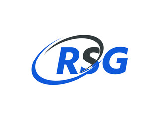 RSG letter creative modern elegant swoosh logo design