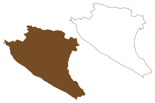 Gavdos island (Hellenic Republic, Greece, Greek island) map vector illustration, scribble sketch Gavdos map
