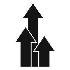 Arrow opportunity icon simple vector. Business man