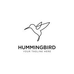 hummingbird line logo icon designs © Hafiyyasyafa
