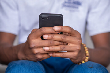 person using mobile phone