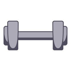 Dumbbell icon cartoon vector. Basketball equipment