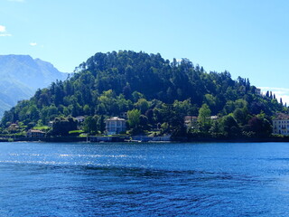 Fototapeta na wymiar Beautiful site of Lake Como, Italy