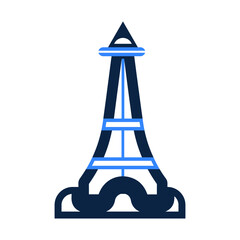 Eiffel tower or tower icon