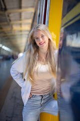 portrait of young attractive woman