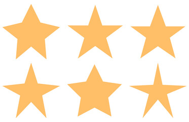 Star icon. Set of star pictogram. Vector illustration.