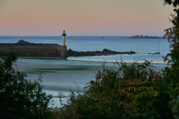 Couché de soleil sur le Port de Mogueriec