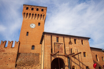 medieval castle of formigine modena clock tower