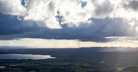mountain landscape in dominican republic