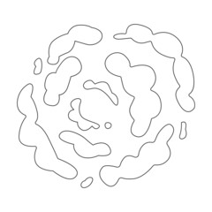Explosion vector icon.Outline vector icon isolated on white background explosion.