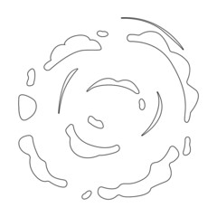 Explosion vector icon.Outline vector icon isolated on white background explosion.