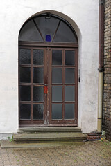Arch door glass