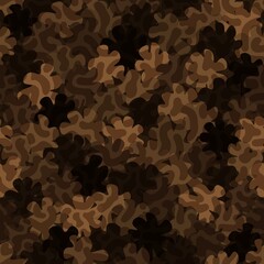 Digital camouflage seamless pattern. Abstract army or hunting masking ornament